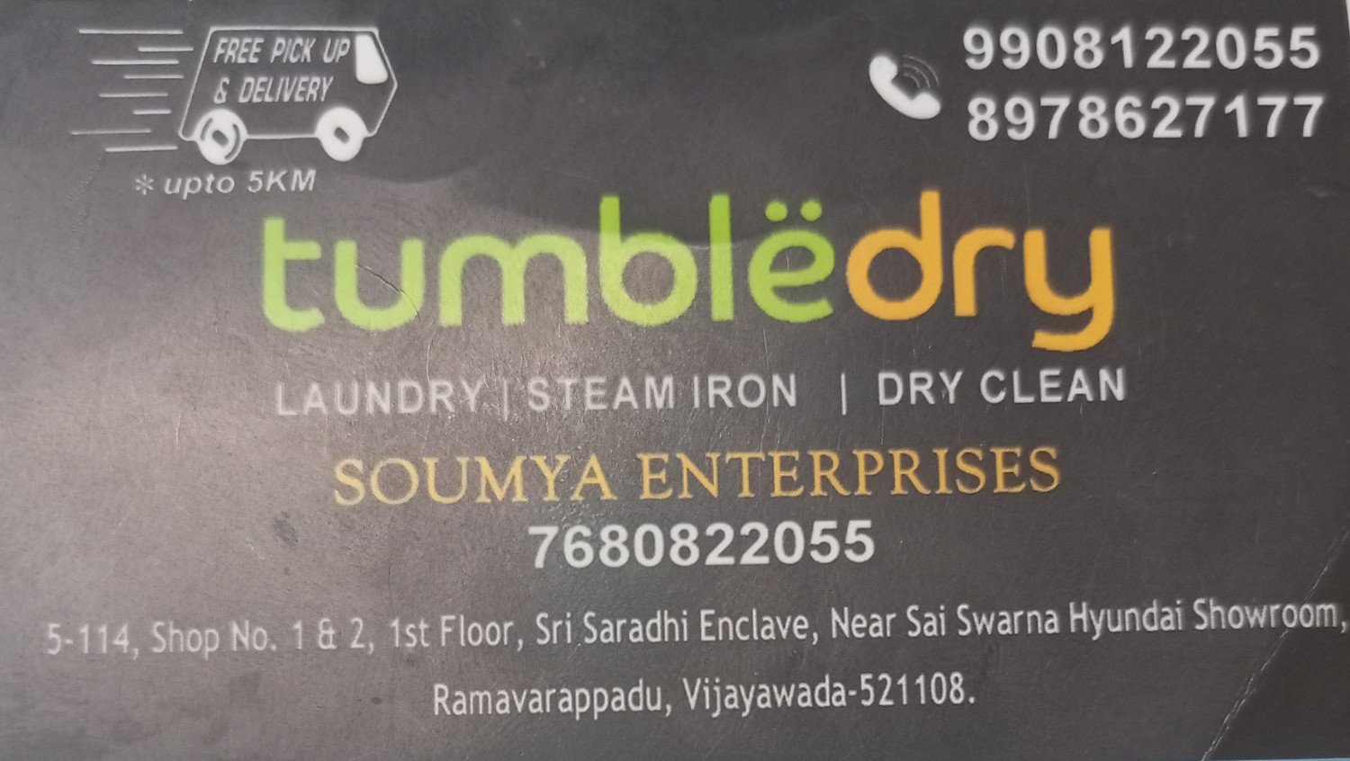 Tumbledry Laundry & Dry Clean-Ramavarappadu