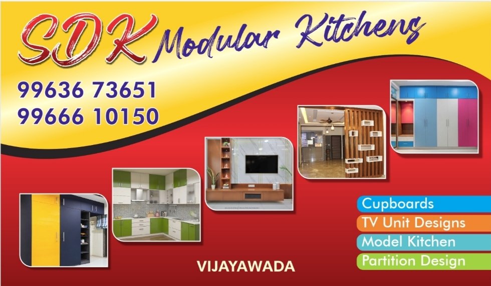 SDK modular kitchens cupboards works Vijayawada