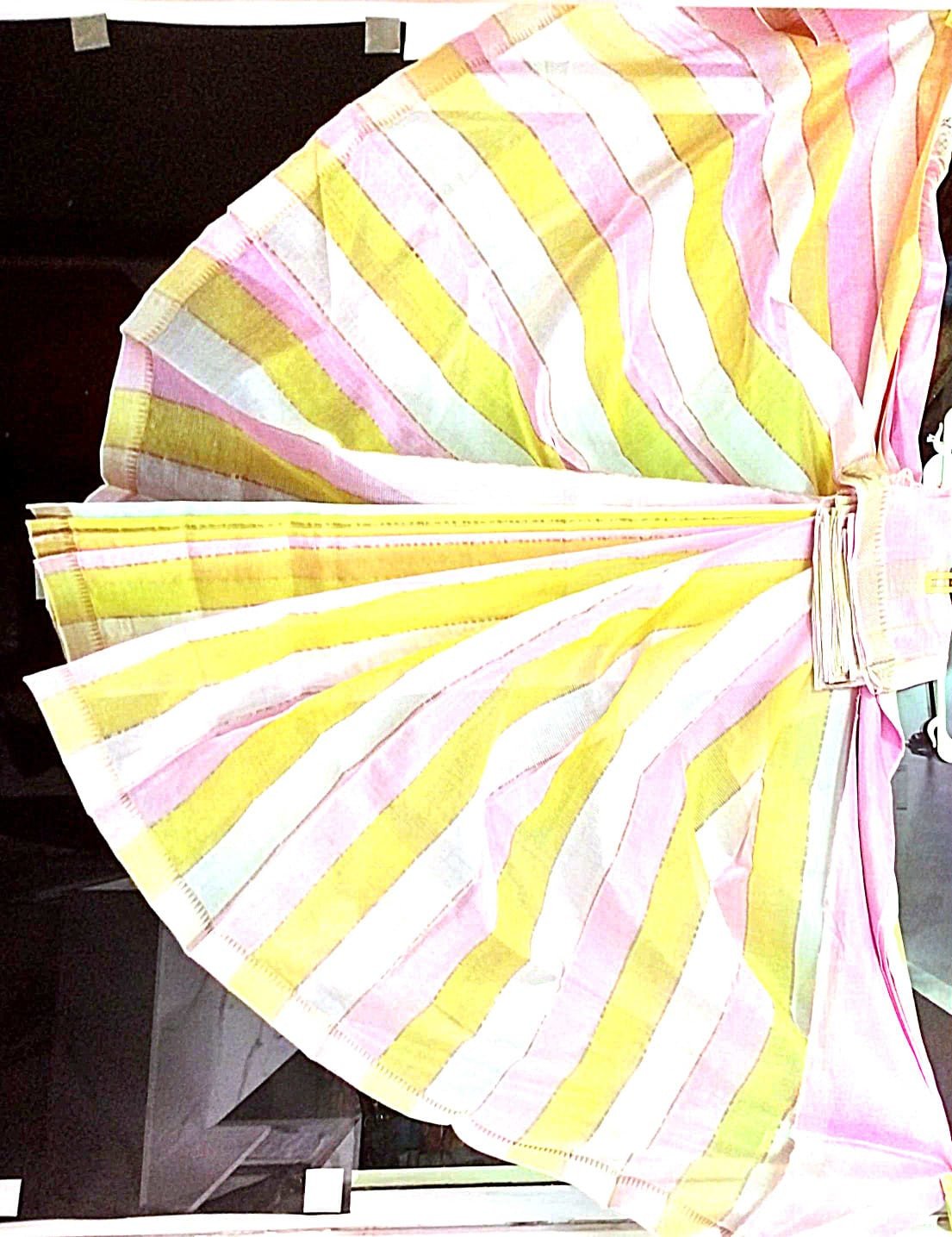 Mangalagiri Pattu With Mulity Colours Sarees